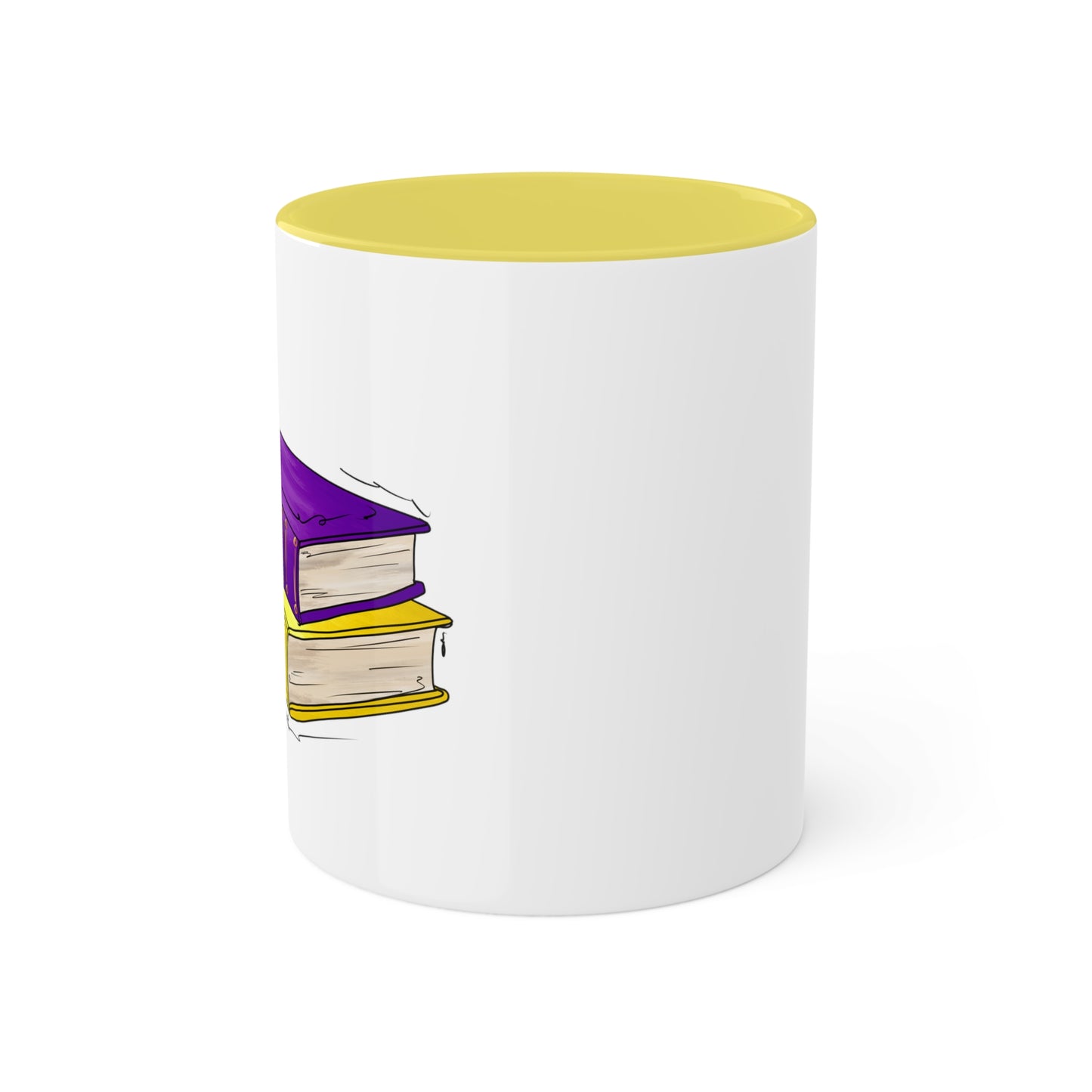 Intersex Pride Flag Old Books - Mug