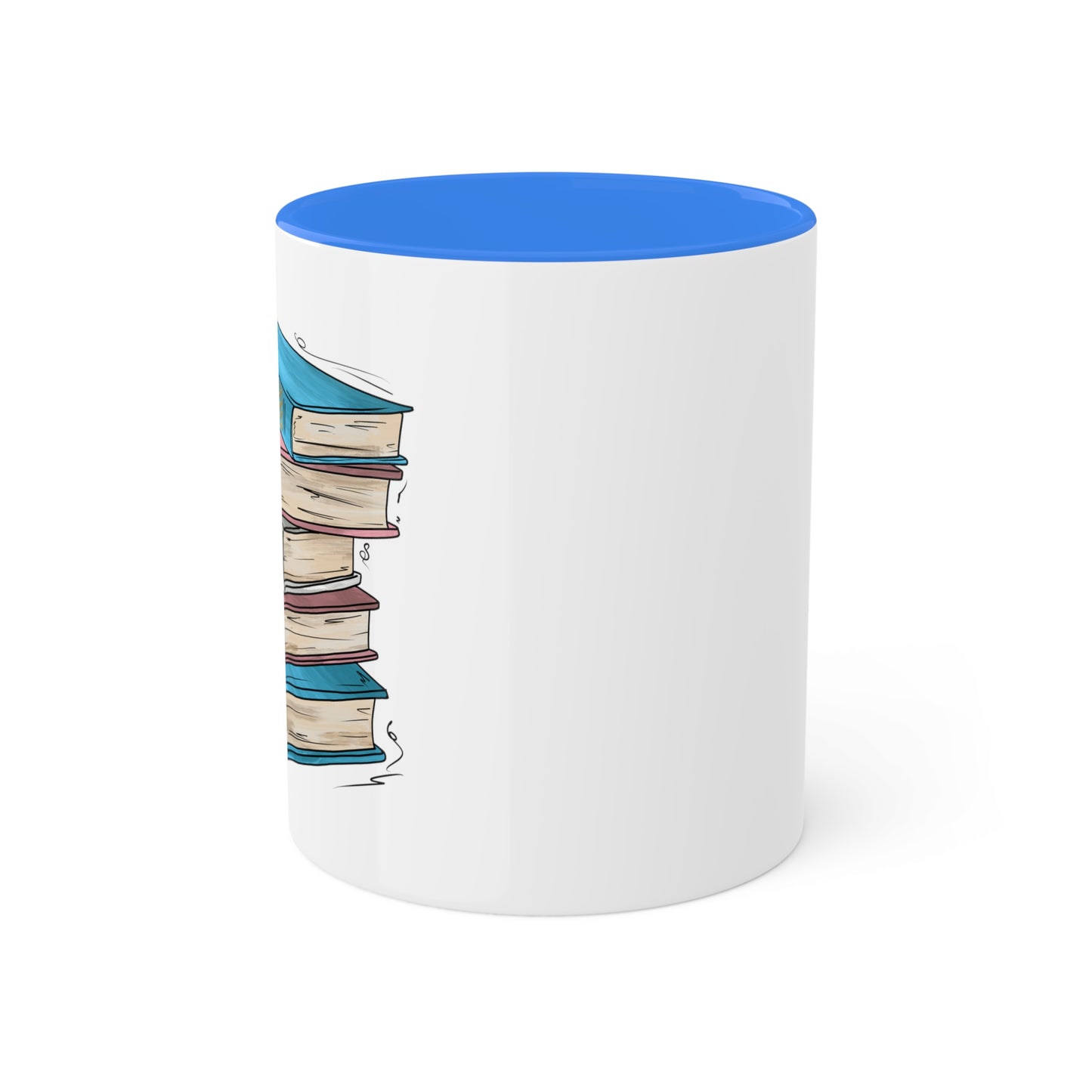 Transgender Pride Flag Old Books - Mug