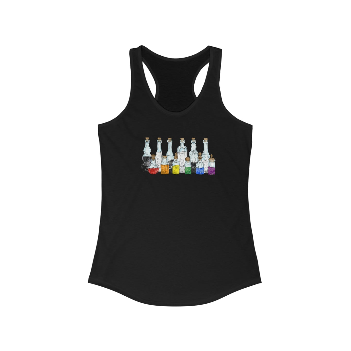 Straight Ally Pride Potion Bottles - Womens Tank Top