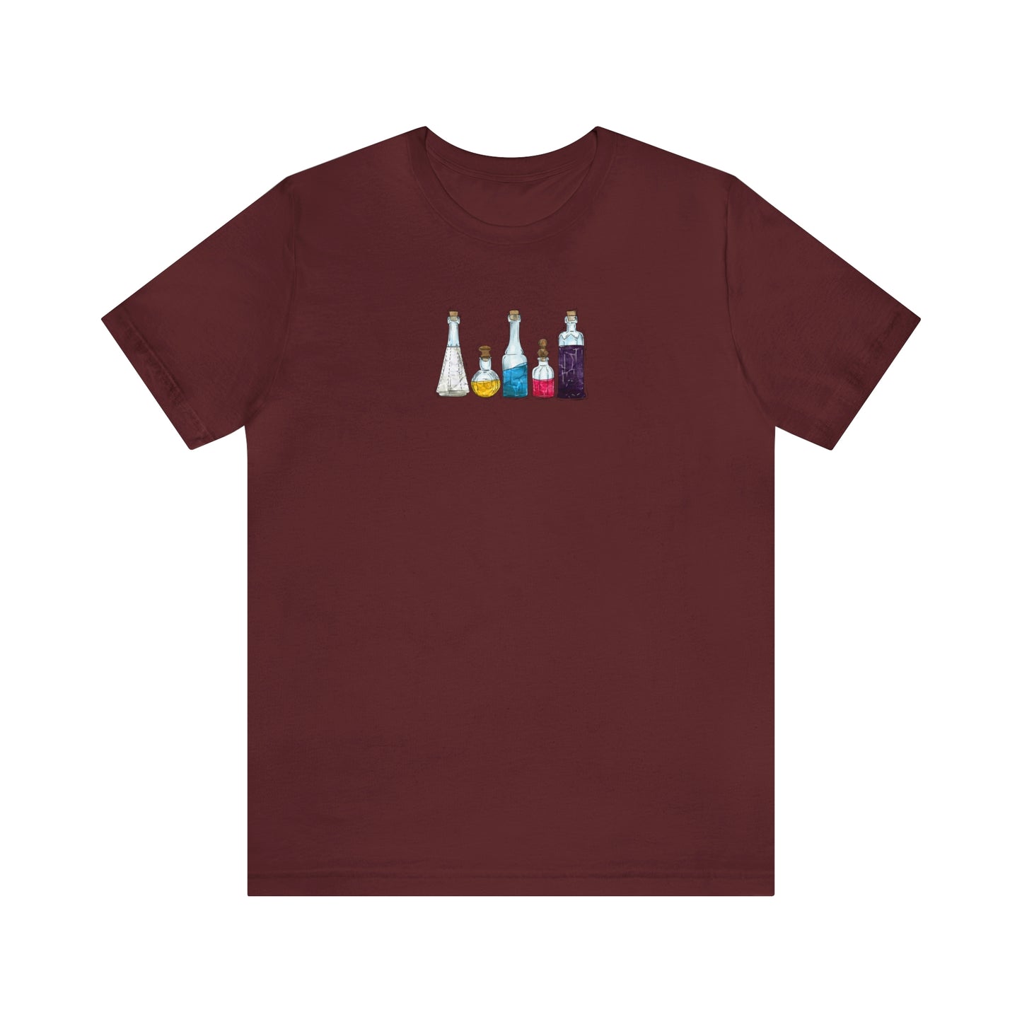 Polyamorous Pride Flag Potion Bottles - Unisex T-Shirt