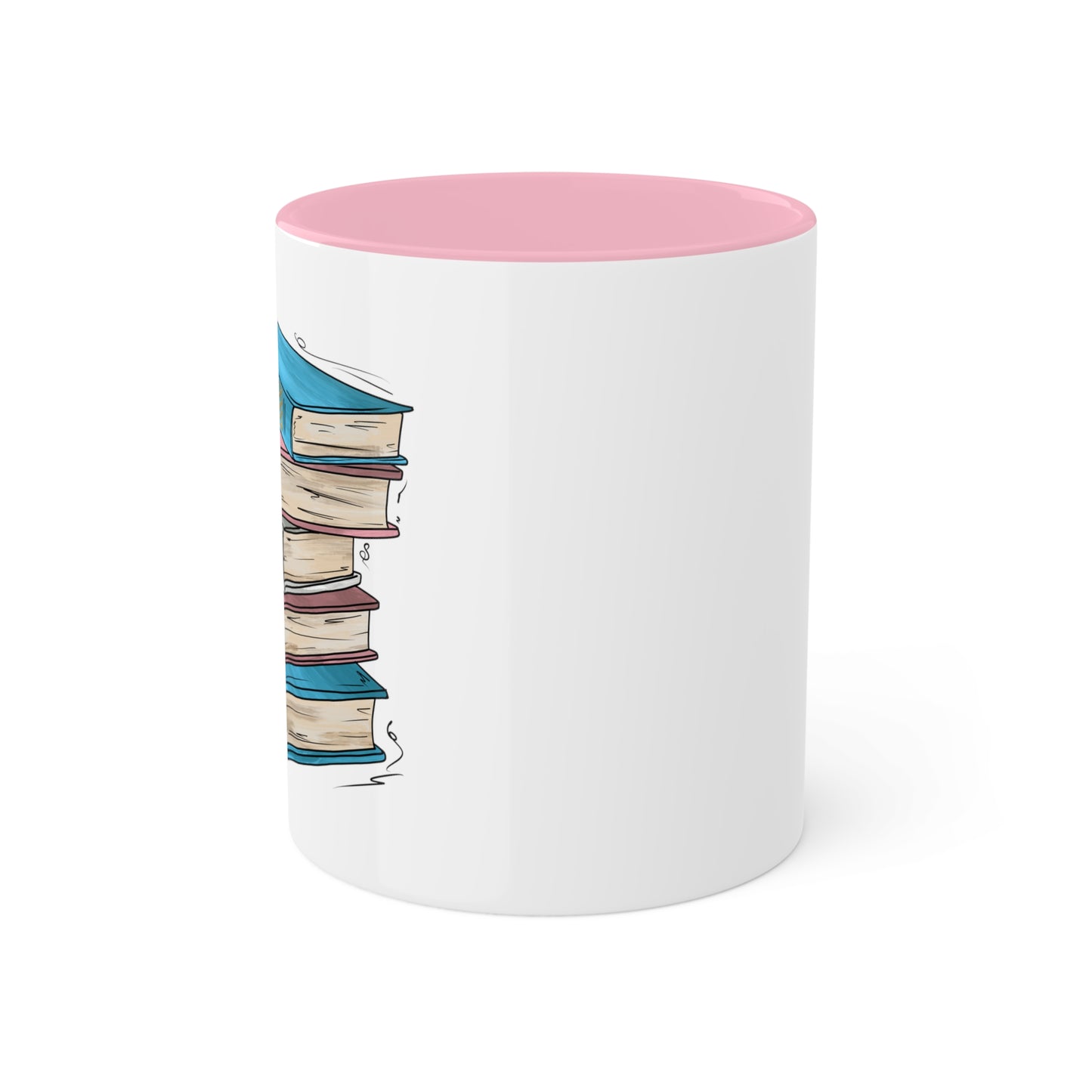 Transgender Pride Flag Old Books - Mug