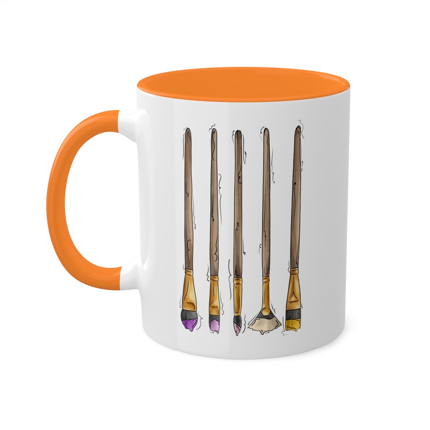 Trixic Pride Flag Paint Brushes - Mug
