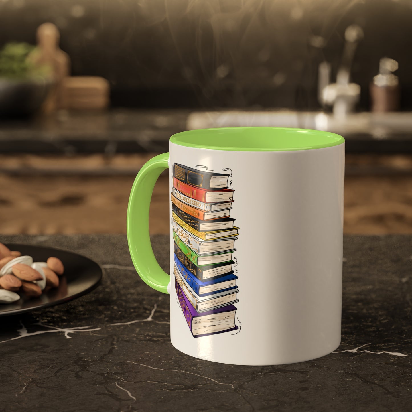 Straight Ally Pride Flag Old Books - Mug