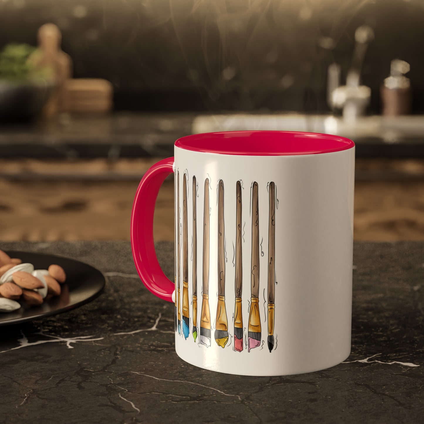 Queer Pride Flag Paint Brushes - Mug