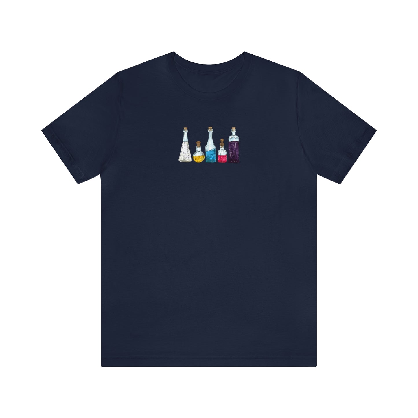 Polyamorous Pride Flag Potion Bottles - Unisex T-Shirt