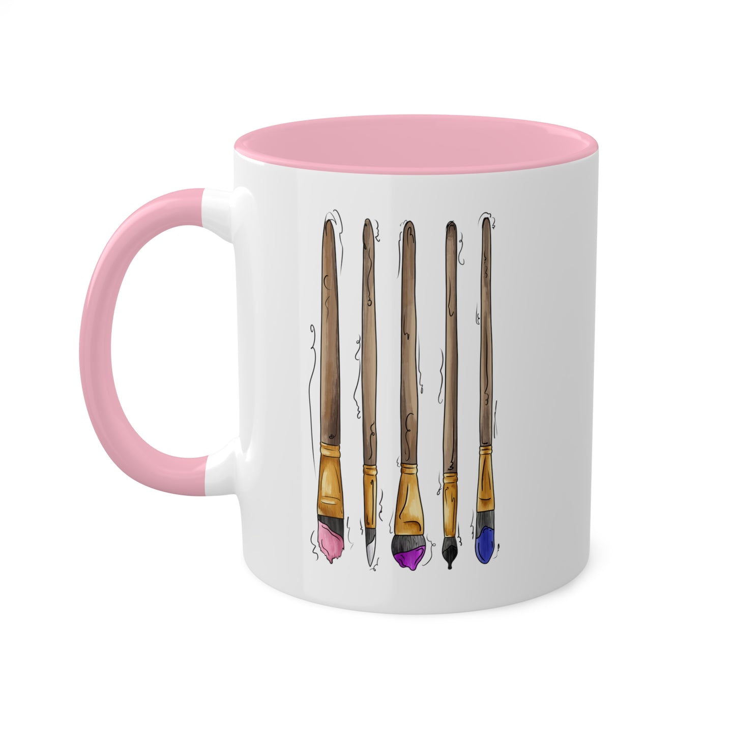 Genderfluid Pride Flag Paint Brushes - Mug