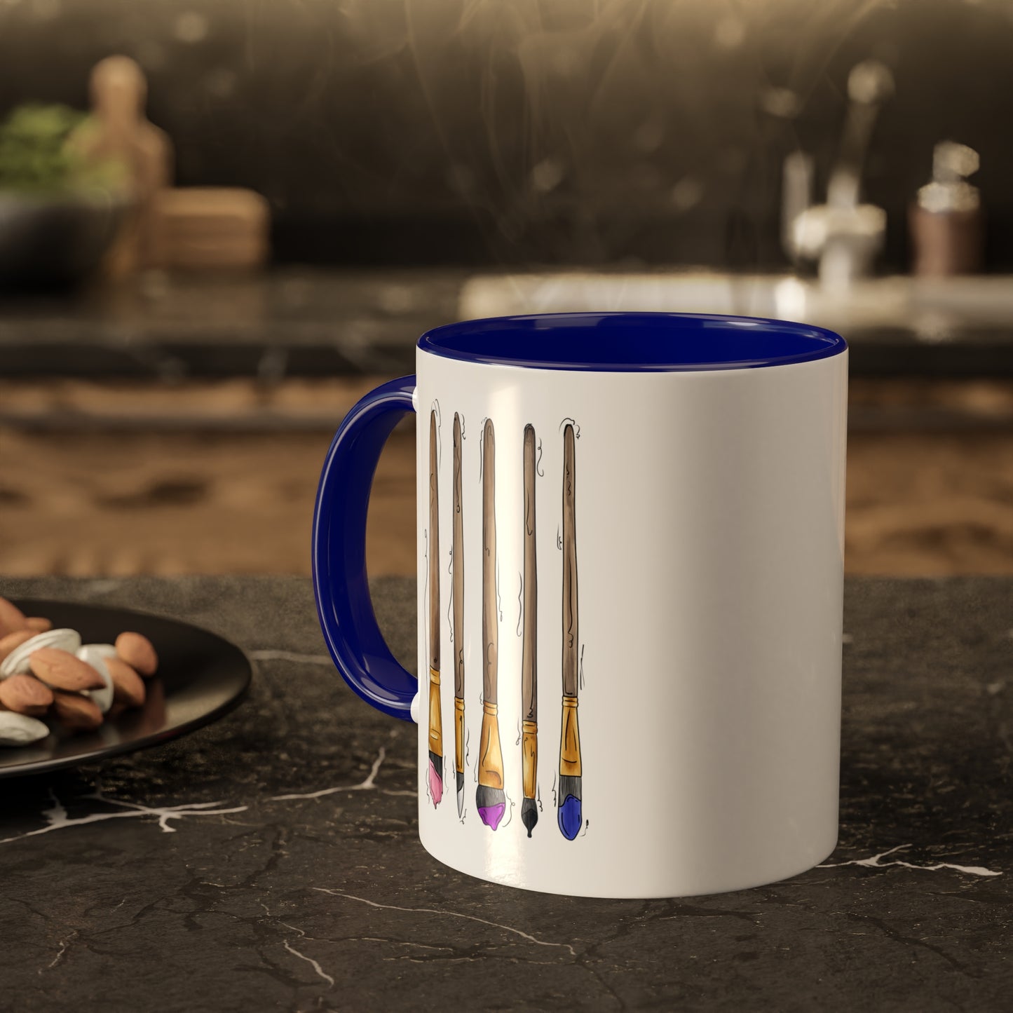 Genderfluid Pride Flag Paint Brushes - Mug