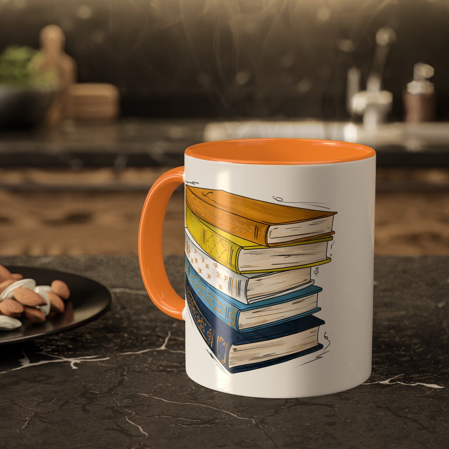 Aroace Pride Flag Old Books - Mug