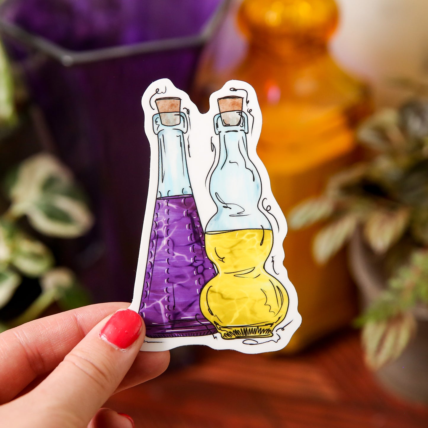 Intersex Pride Potion Bottles - Sticker