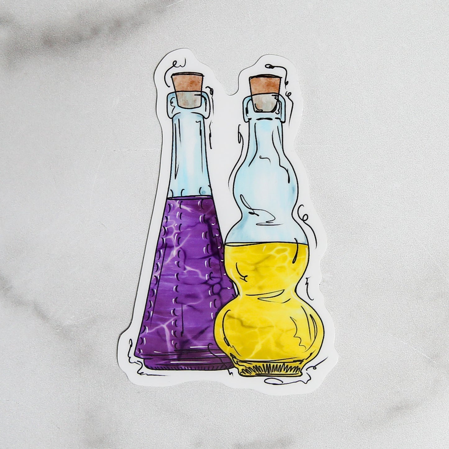 Intersex Pride Potion Bottles - Sticker