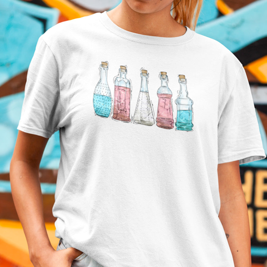 Transgender Pride Potion Bottles - Unisex T-Shirt