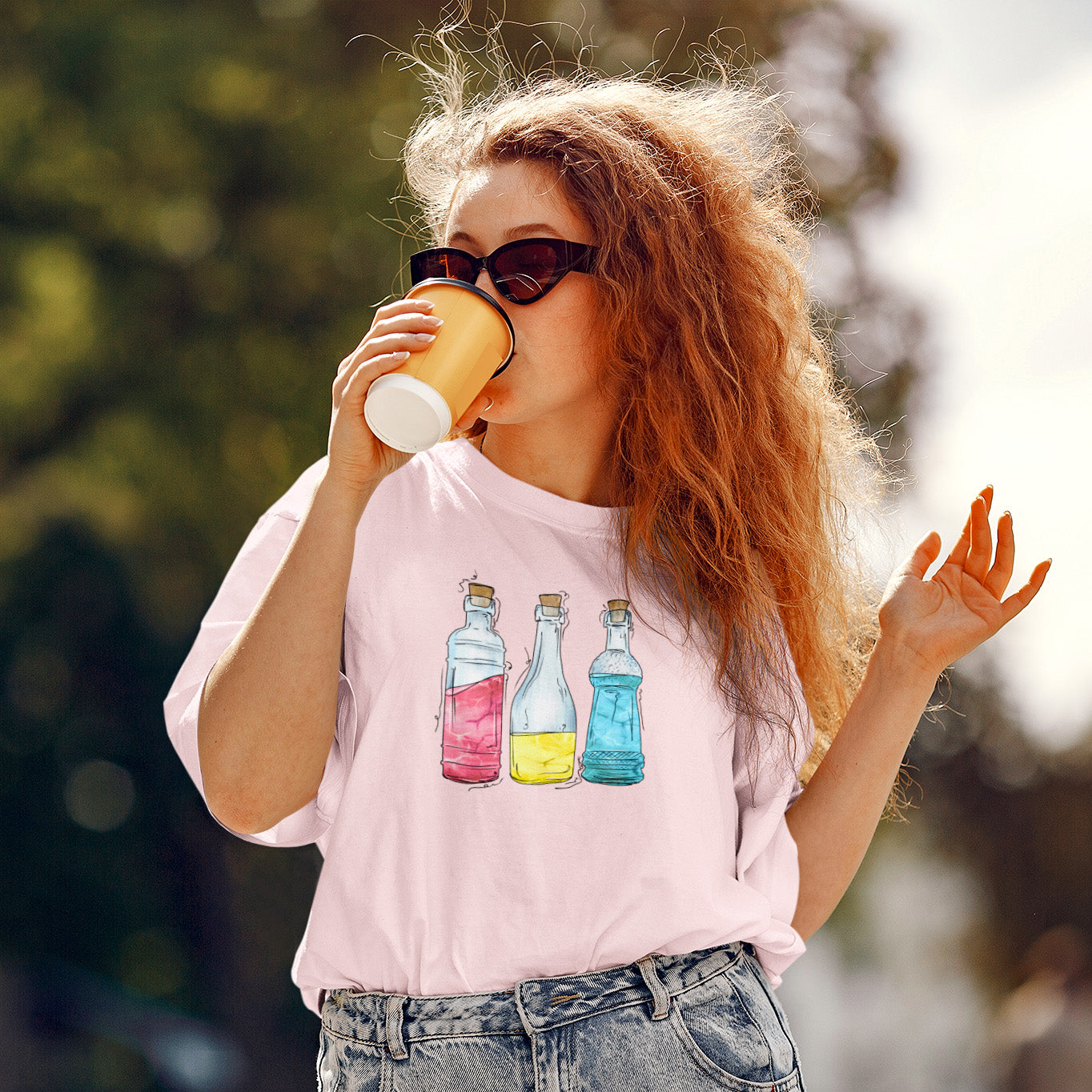 Pansexual Pride Potion Bottles - Unisex T-Shirt