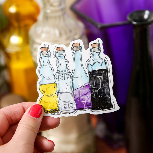 Nonbinary Pride Potion Bottles - Sticker