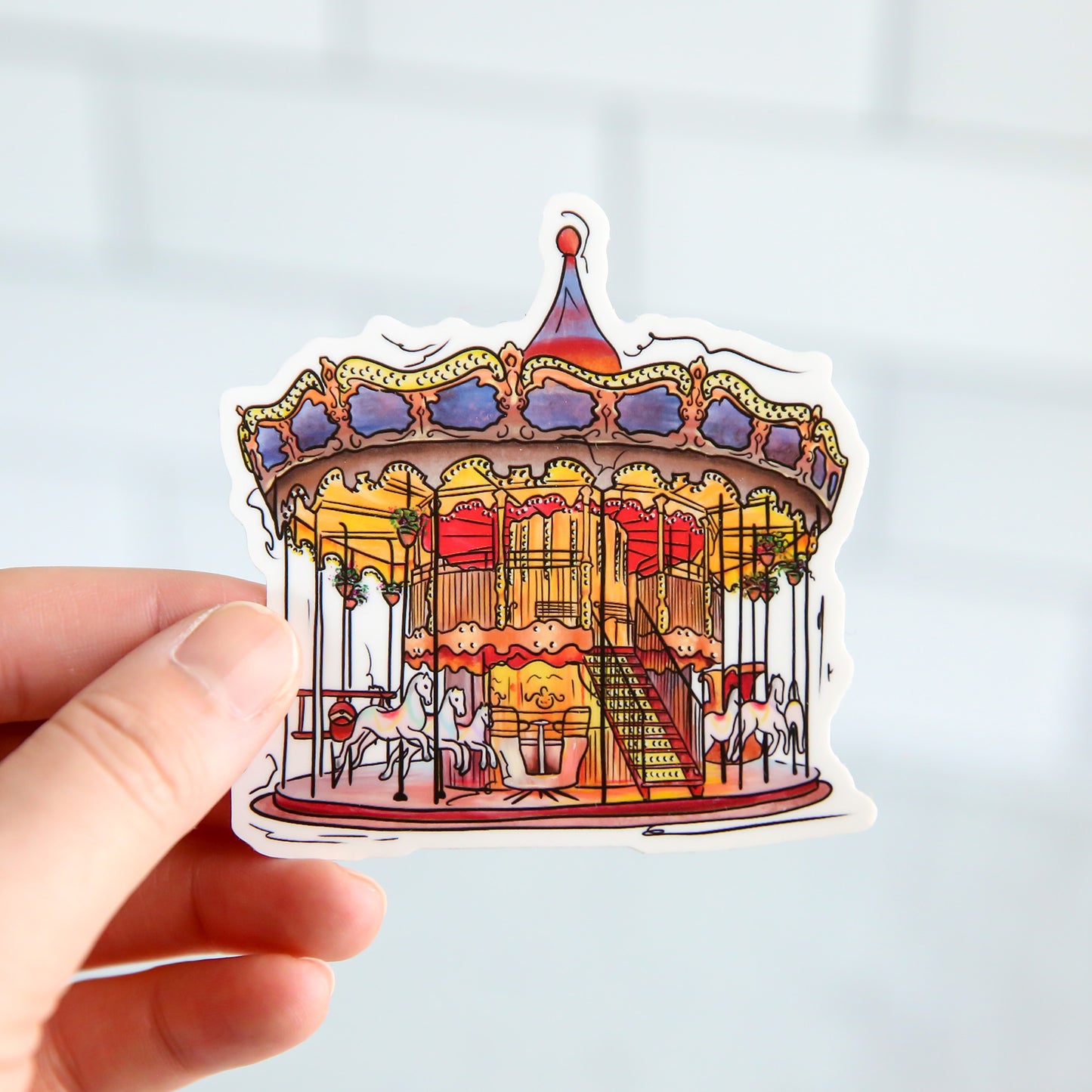 Paris Carousel - Sticker