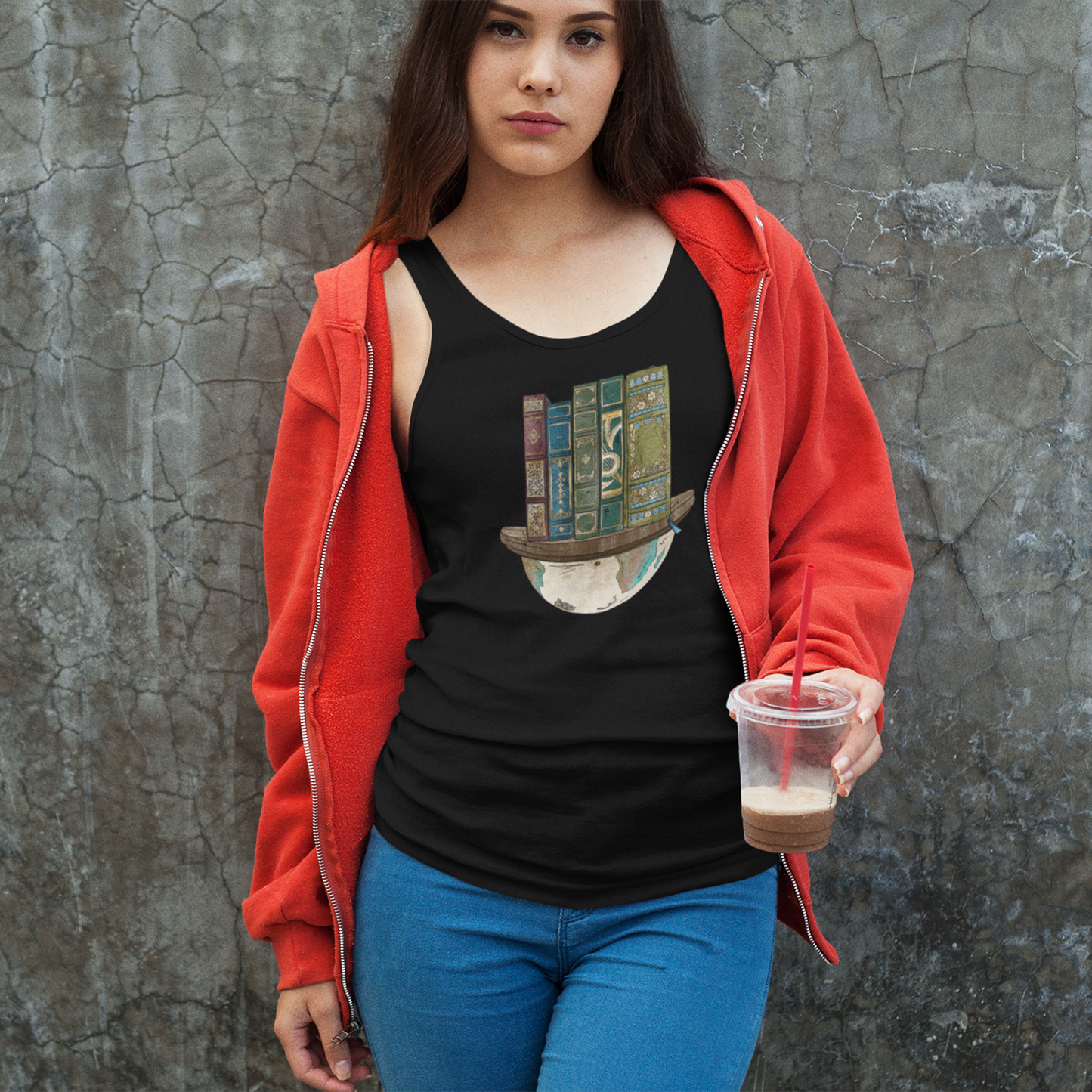 Globe and Vintage Books - Womens Tank Top