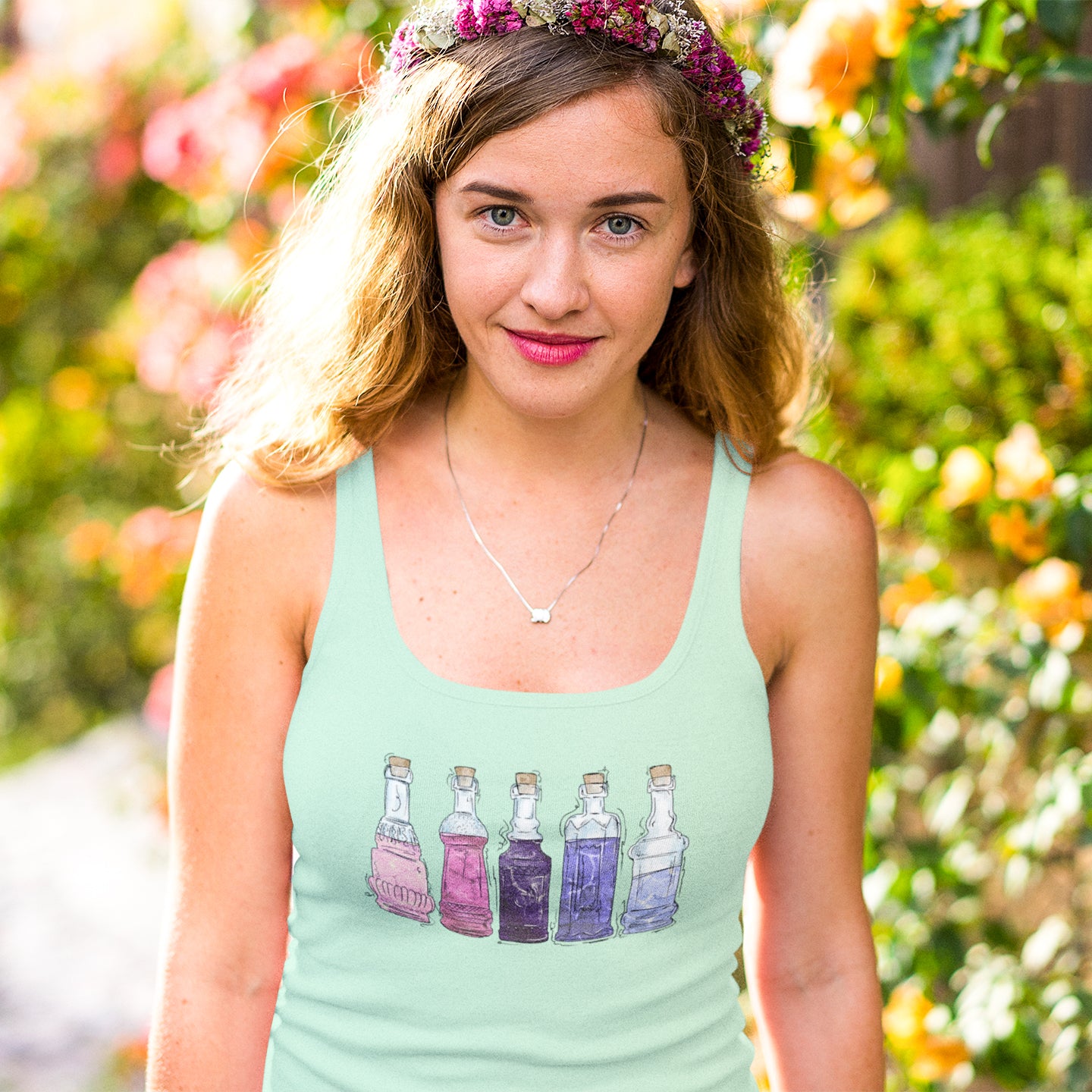 Omnisexual Pride Potion Bottles - Womens Tank Top