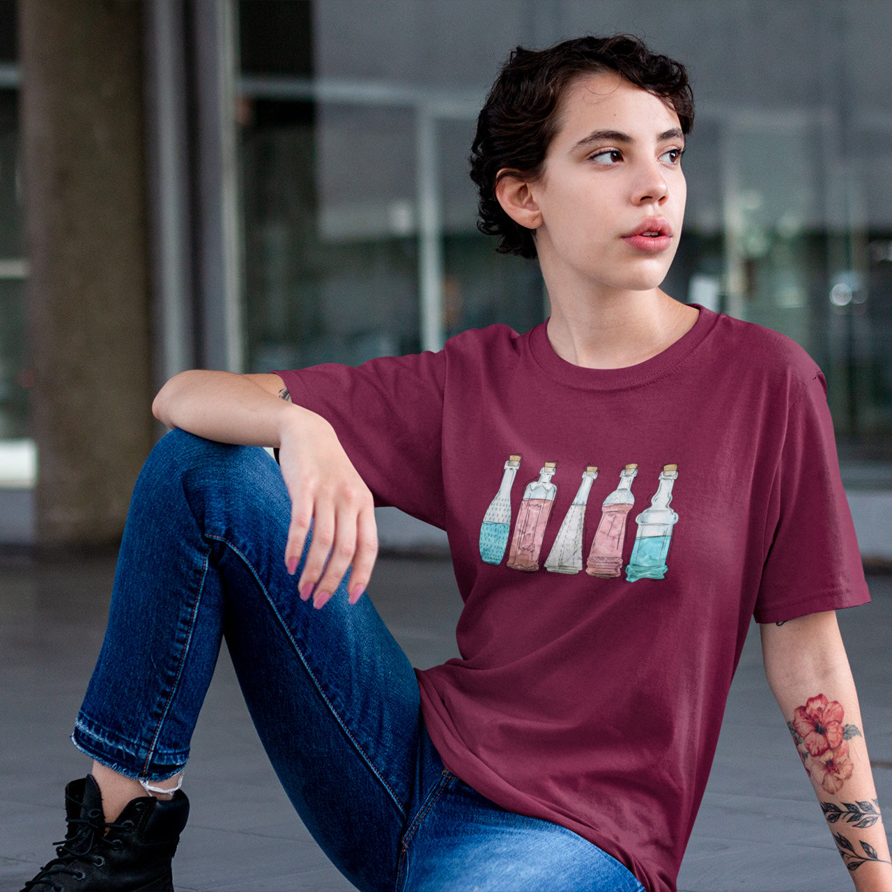 Transgender Pride Potion Bottles - Unisex T-Shirt