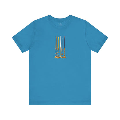 Aroace Pride Flag Candlesticks - Unisex T-Shirt