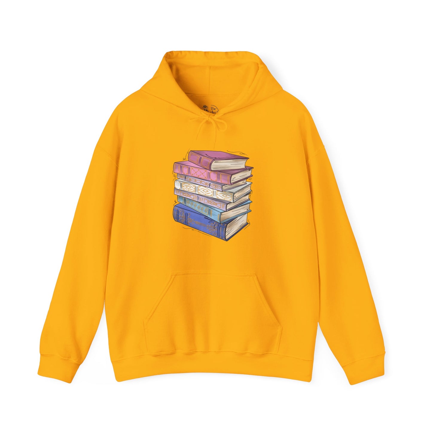 Bigender Pride Flag Old Books - Adult Unisex Hoodie