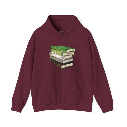 Aromantic Pride Flag Old Books - Adult Unisex Hoodie