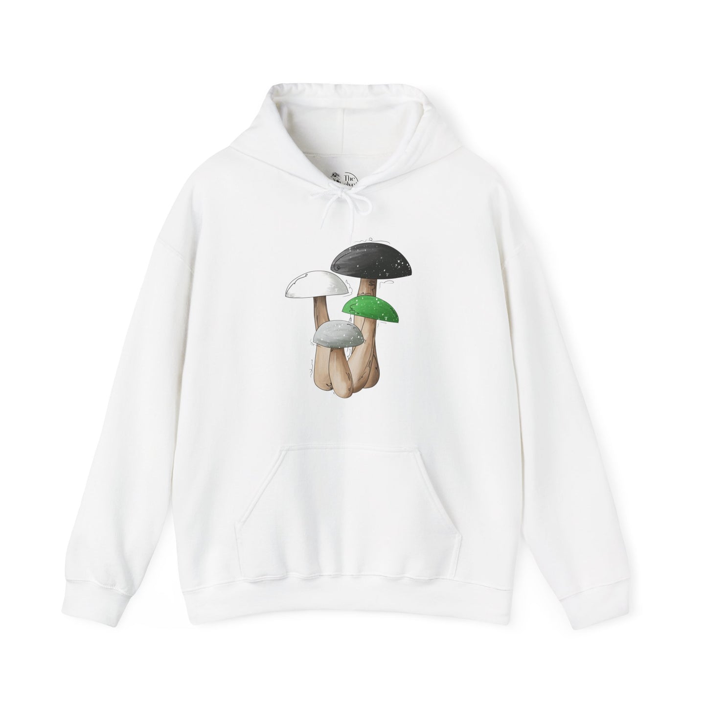 Demiromantic Pride Flag Mushrooms - Adult Unisex Hoodie