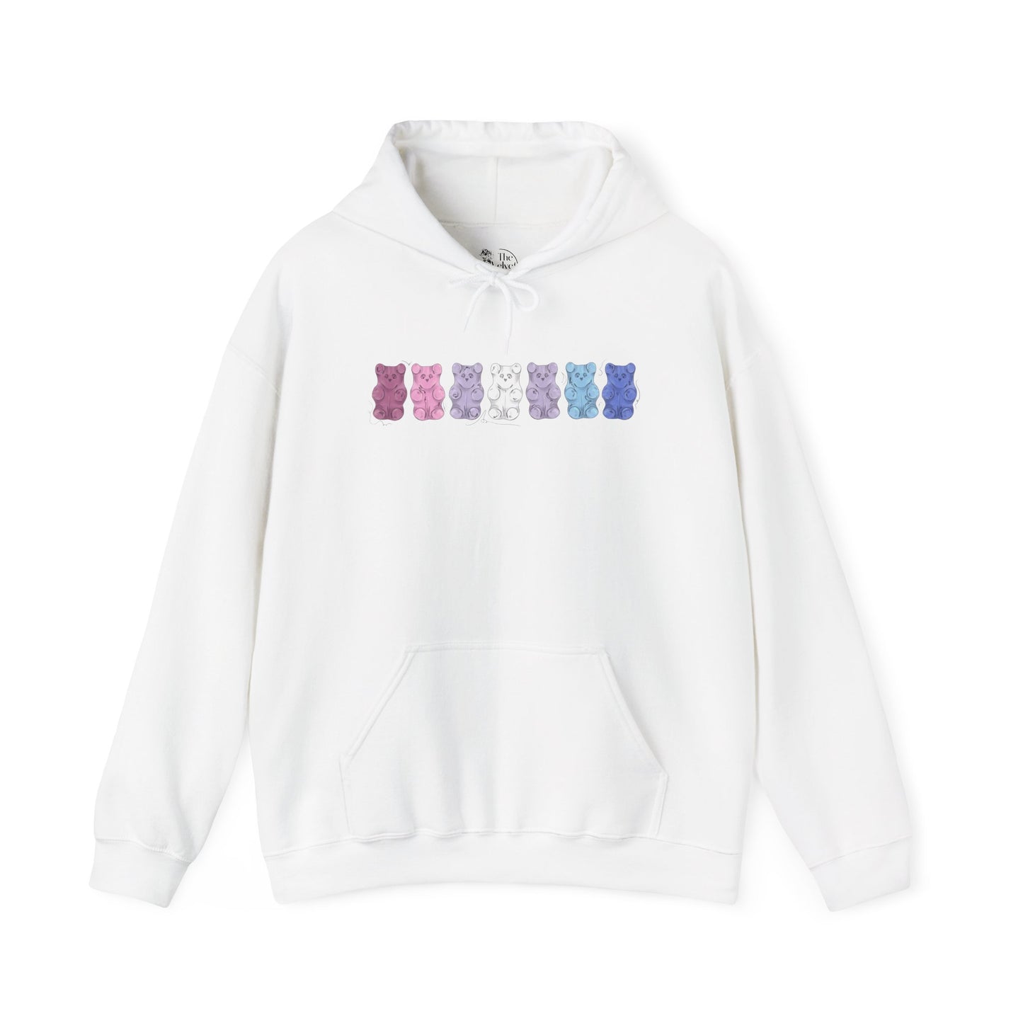 Bigender Pride Flag Gummy Bears - Adult Unisex Hoodie