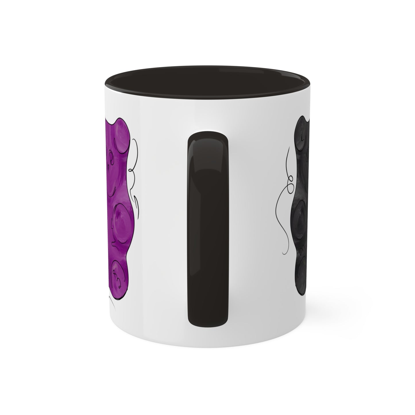 Asexual Pride Flag Gummy Bears - Mug