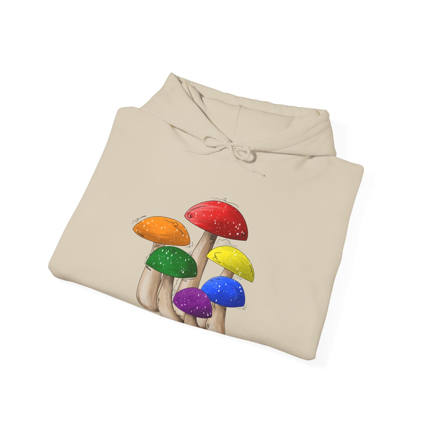 Gay Pride Flag Mushrooms - Adult Unisex Hoodie