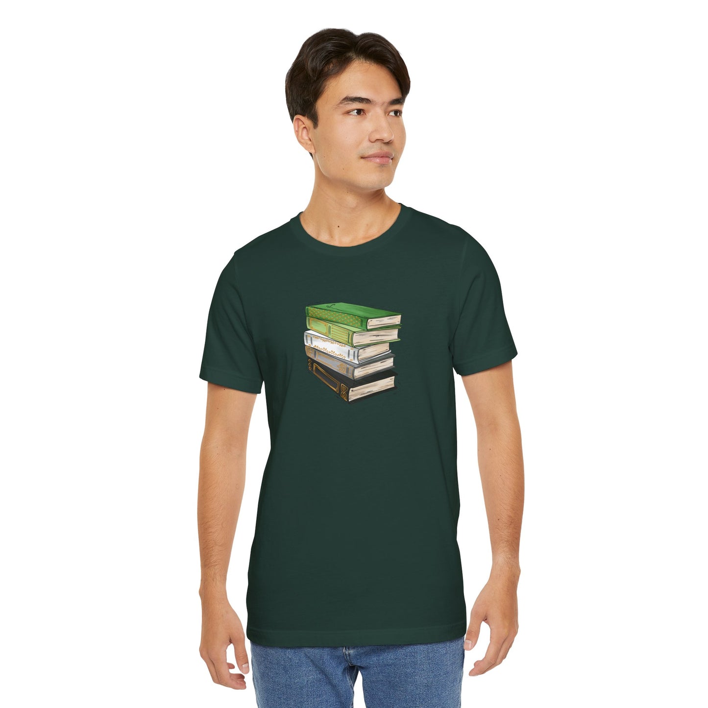 Aromantic Pride Flag Old Books - Unisex T-Shirt