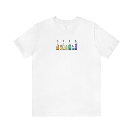 Genderfaun Pride Flag Potion Bottles - Unisex T-Shirt