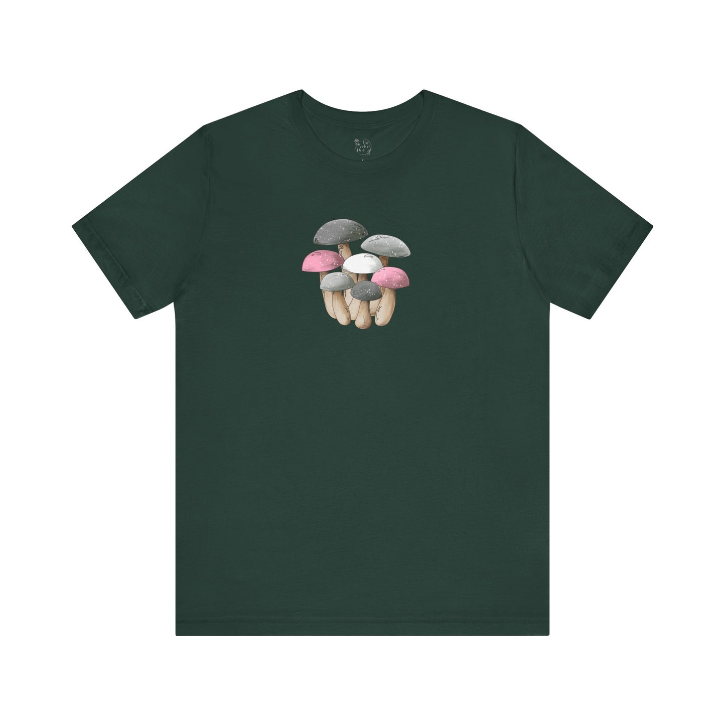 Demi Girl Pride Flag Mushrooms - Unisex T-Shirt