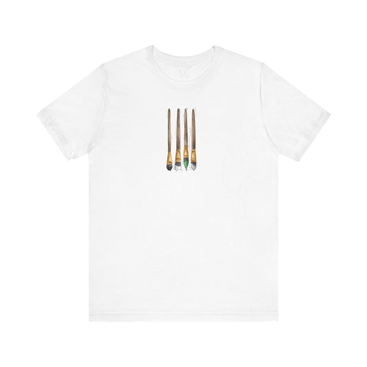 Demiromantic Pride Flag Paint Brushes - Unisex T-Shirt