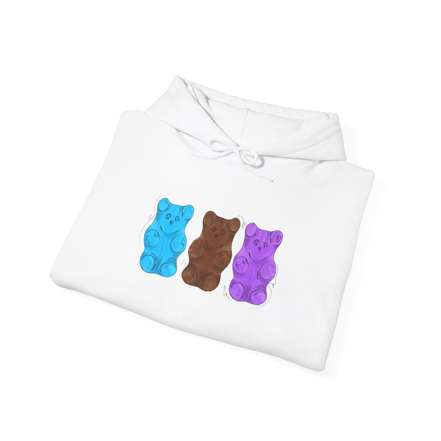 Androsexual Pride Flag Gummy Bears - Adult Unisex Hoodie