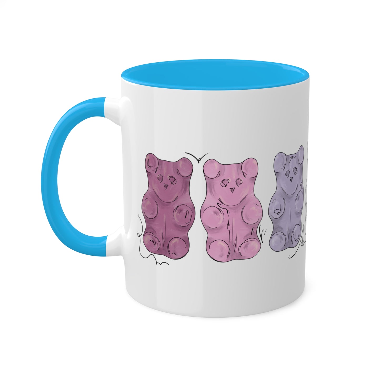 Bigender Pride Flag Gummy Bears - Mug