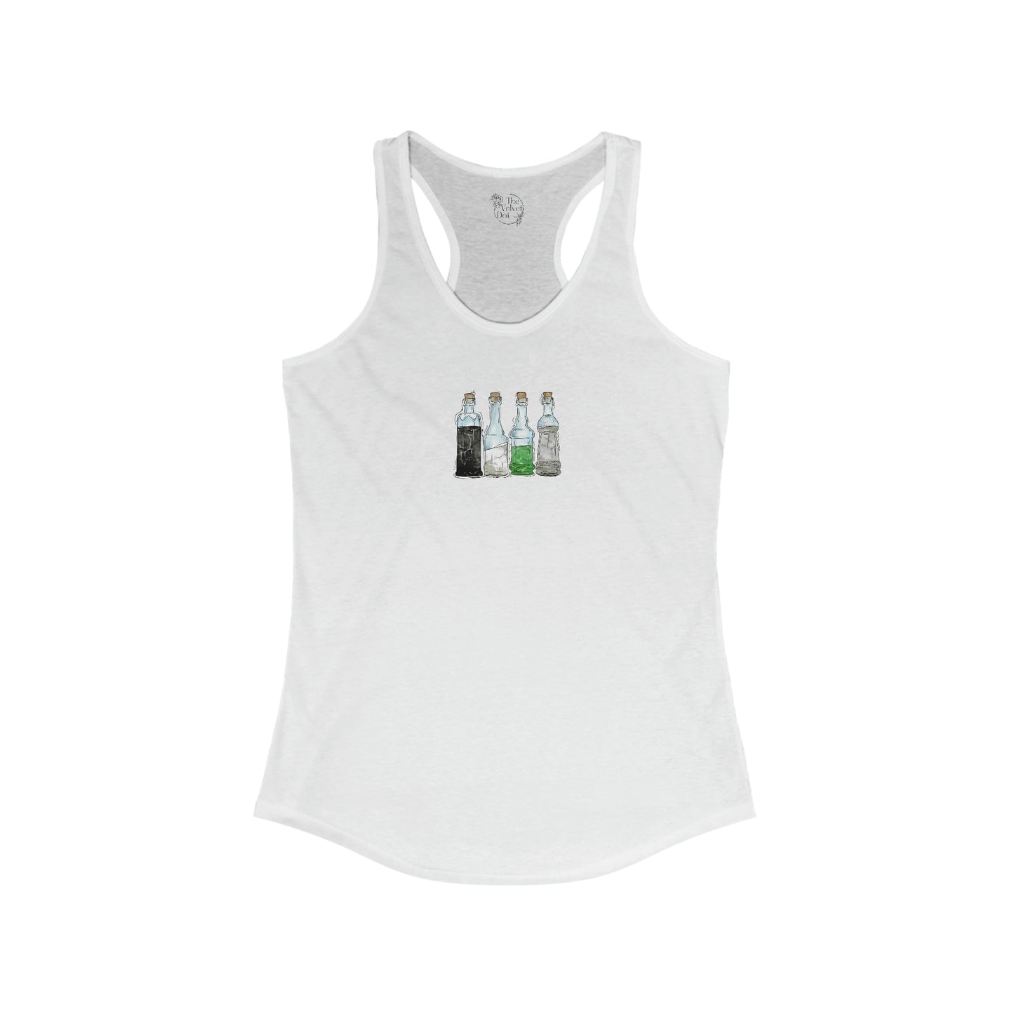 Demiromantic Pride Flag Potion Bottles - Womens Tank Top