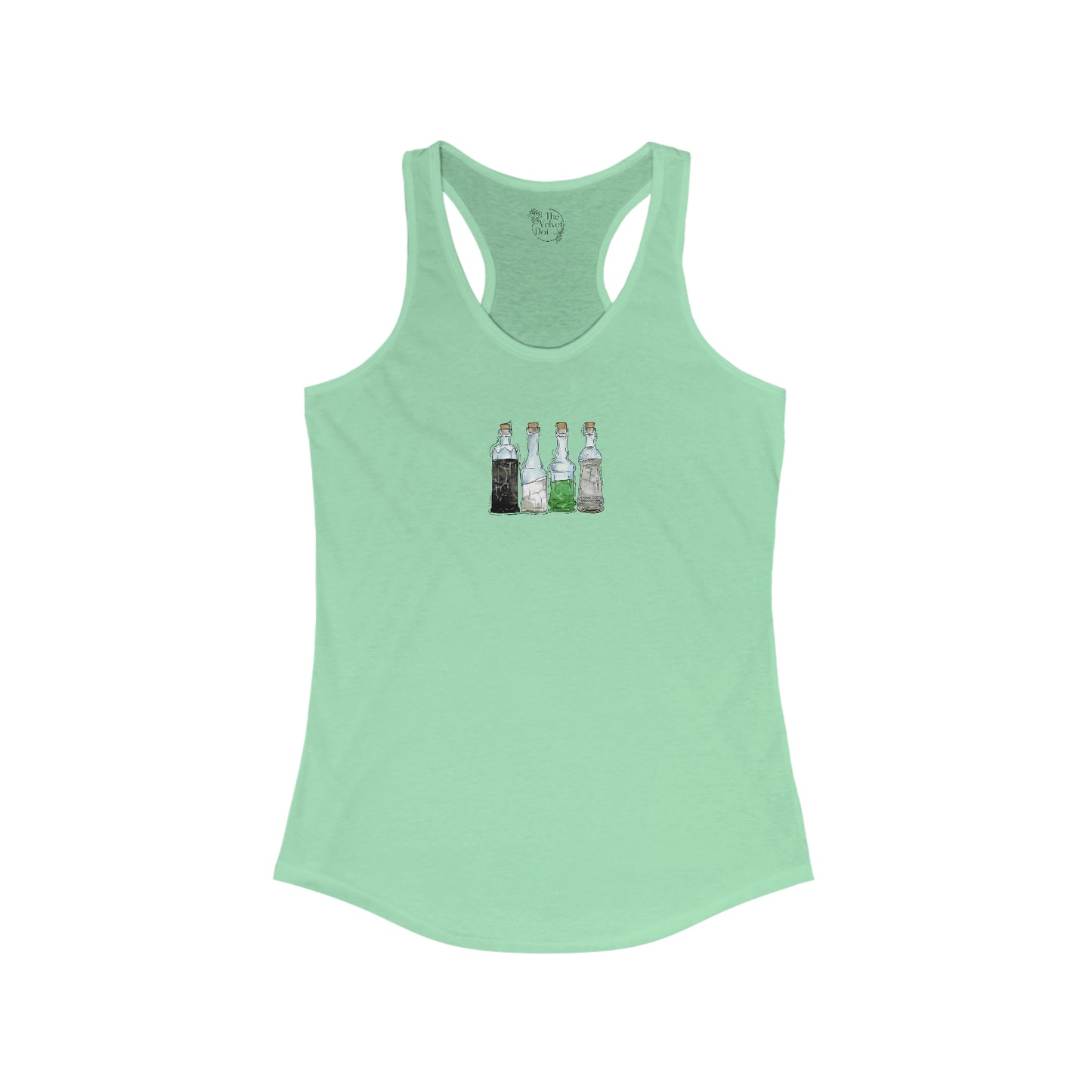 Demiromantic Pride Flag Potion Bottles - Womens Tank Top