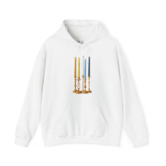 Aroace Pride Flag Candlesticks - Adult Unisex Hoodie