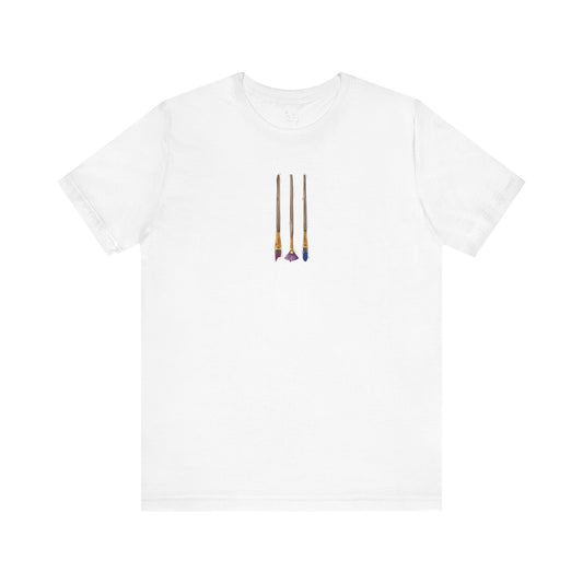 Bisexual Pride Flag Paint Brushes - Unisex T-Shirt