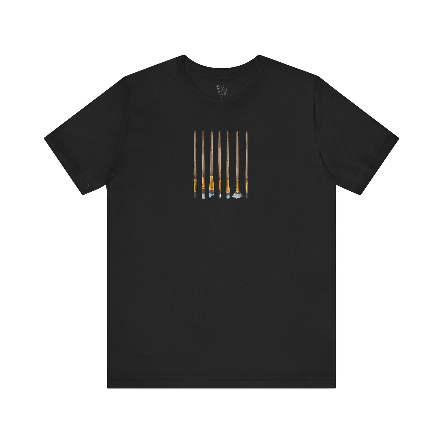 Demi Boy Pride Flag Paint Brushes - Unisex T-Shirt