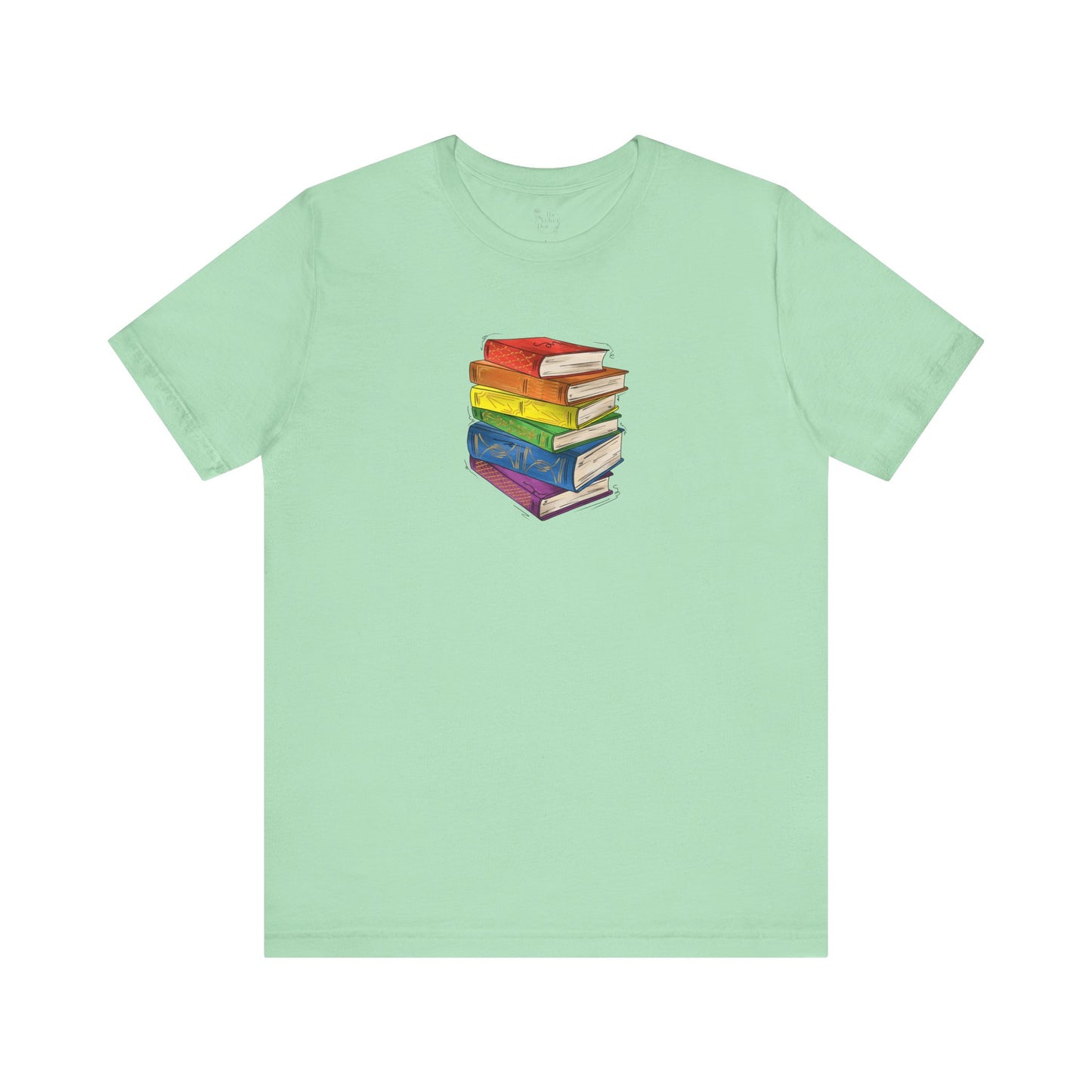 Gay Pride Flag Old Books - Unisex T-Shirt