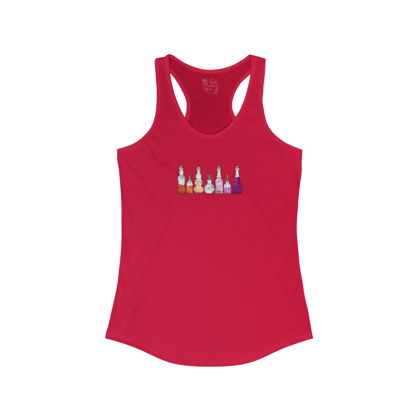 Lesbian Pride Flag Potion Bottles - Womens Tank Top