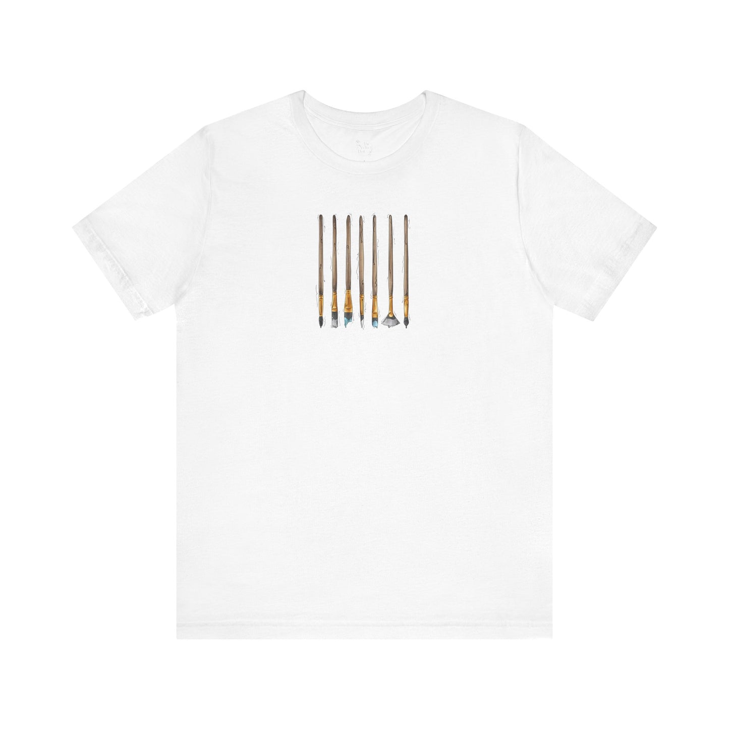 Demi Boy Pride Flag Paint Brushes - Unisex T-Shirt