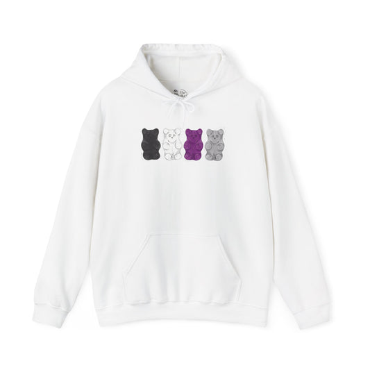 Demisexual Pride Flag Gummy Bears - Adult Unisex Hoodie