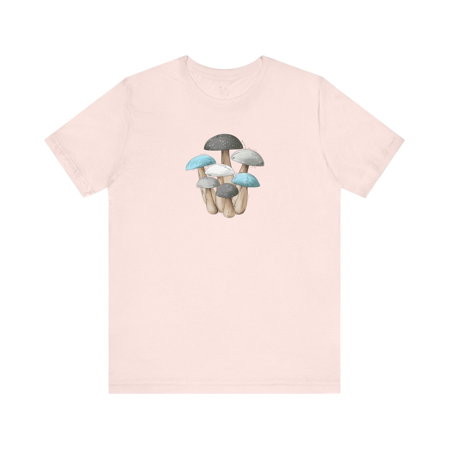 Demi Boy Pride Flag Mushrooms - Unisex T-Shirt