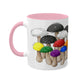 Straight Ally Pride Flag Mushrooms - Mug