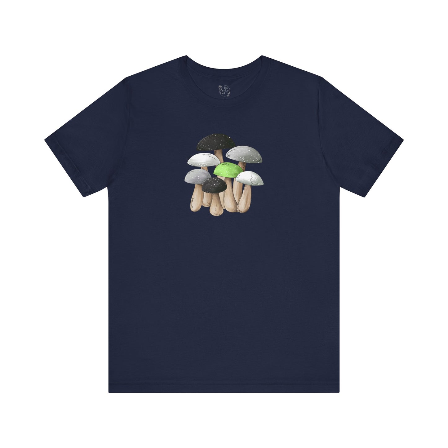 Agender Pride Flag Mushrooms - Unisex T-Shirt