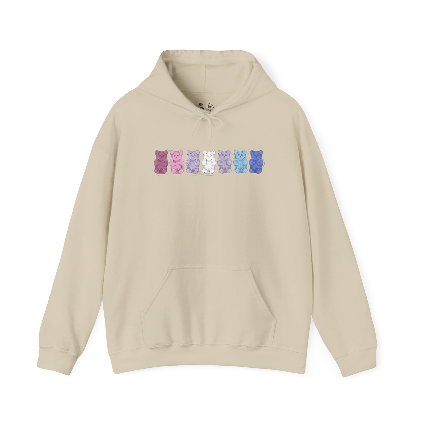 Bigender Pride Flag Gummy Bears - Adult Unisex Hoodie