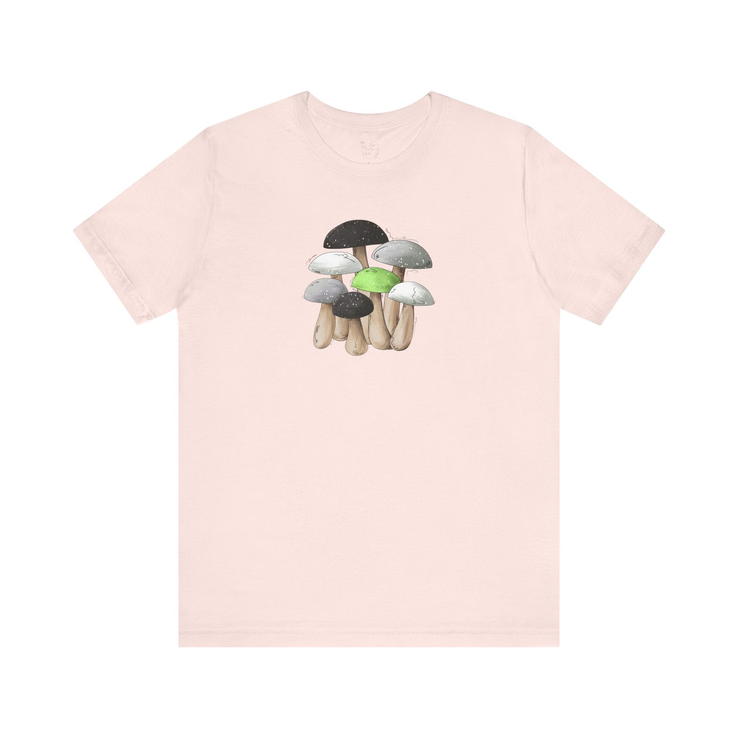 Agender Pride Flag Mushrooms - Unisex T-Shirt