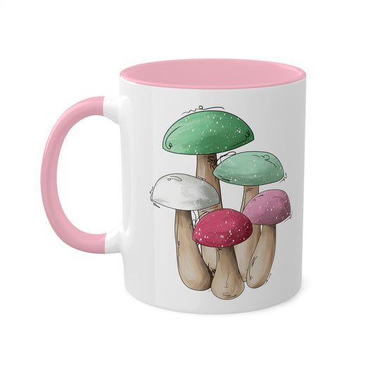 Abrosexual Pride Flag Mushrooms - Mug