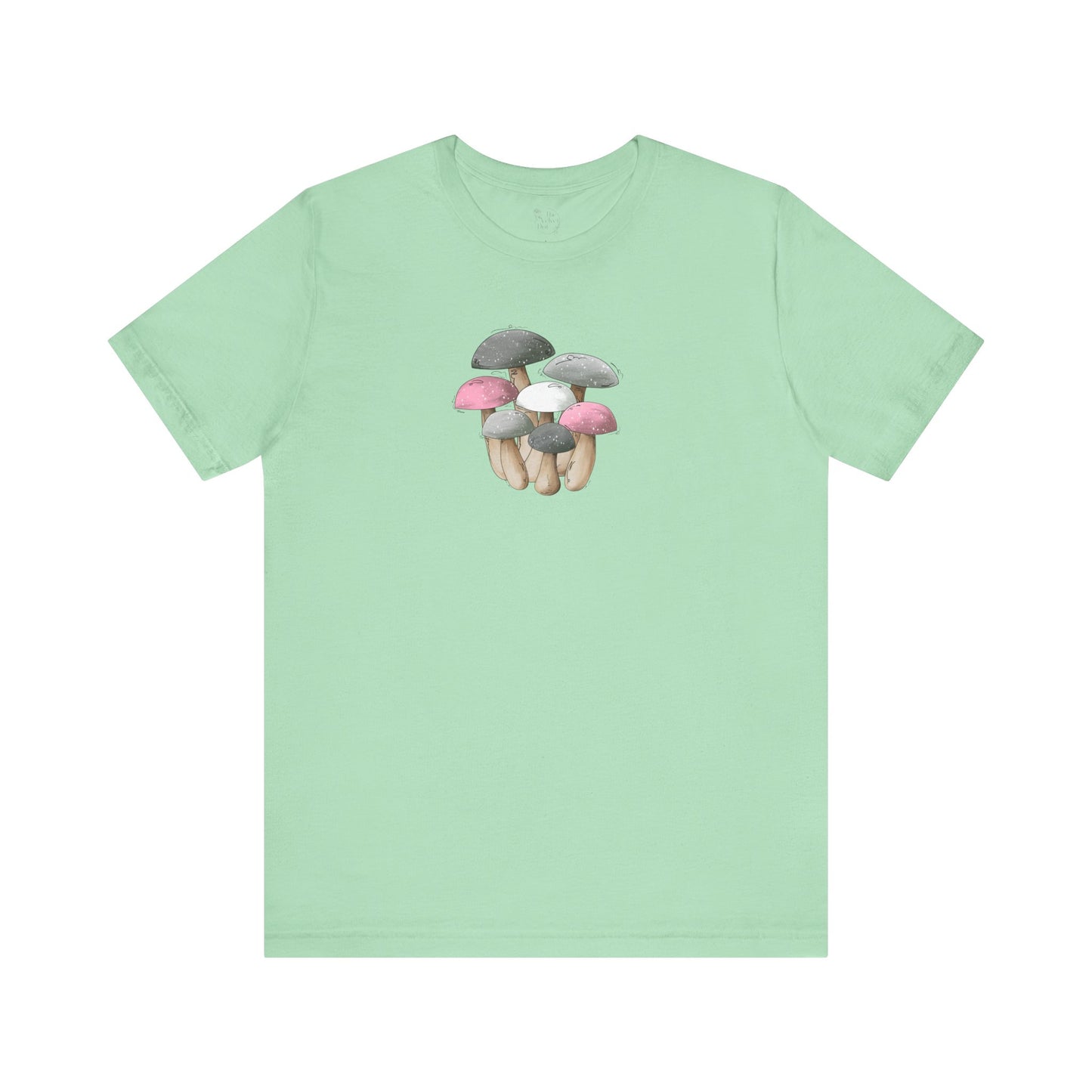 Demi Girl Pride Flag Mushrooms - Unisex T-Shirt